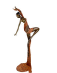 Bronze Issouf danseuse 70 cm marron n°1 Bronzes d'Afrique