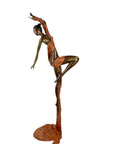 Bronze Issouf danseuse 70 cm marron n°1 Bronzes d'Afrique