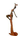 Bronze Issouf danseuse 70 cm marron n°1 Bronzes d'Afrique
