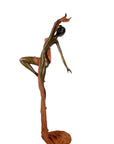 Bronze Issouf danseuse 70 cm marron n°1 Bronzes d'Afrique