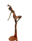 Bronze Issouf danseuse 70 cm marron n°1 Bronzes d'Afrique