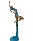 Bronze Issouf danseuse 70 cm bleu n°2 Bronzes d'Afrique