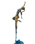 Bronze Issouf danseuse 70 cm bleu n°2 Bronzes d'Afrique