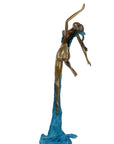Bronze Issouf danseuse 70 cm bleu n°2 Bronzes d'Afrique