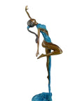 Bronze Issouf danseuse 70 cm bleu n°2 Bronzes d'Afrique