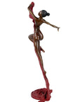 Bronze Issouf danseuse 70 cm rouge n°1 Bronzes d'Afrique