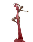 Bronze Issouf danseuse 70 cm rouge n°1 Bronzes d'Afrique
