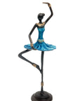 Ballerine 25 cm bleu n°3 Bronzes d'Afrique