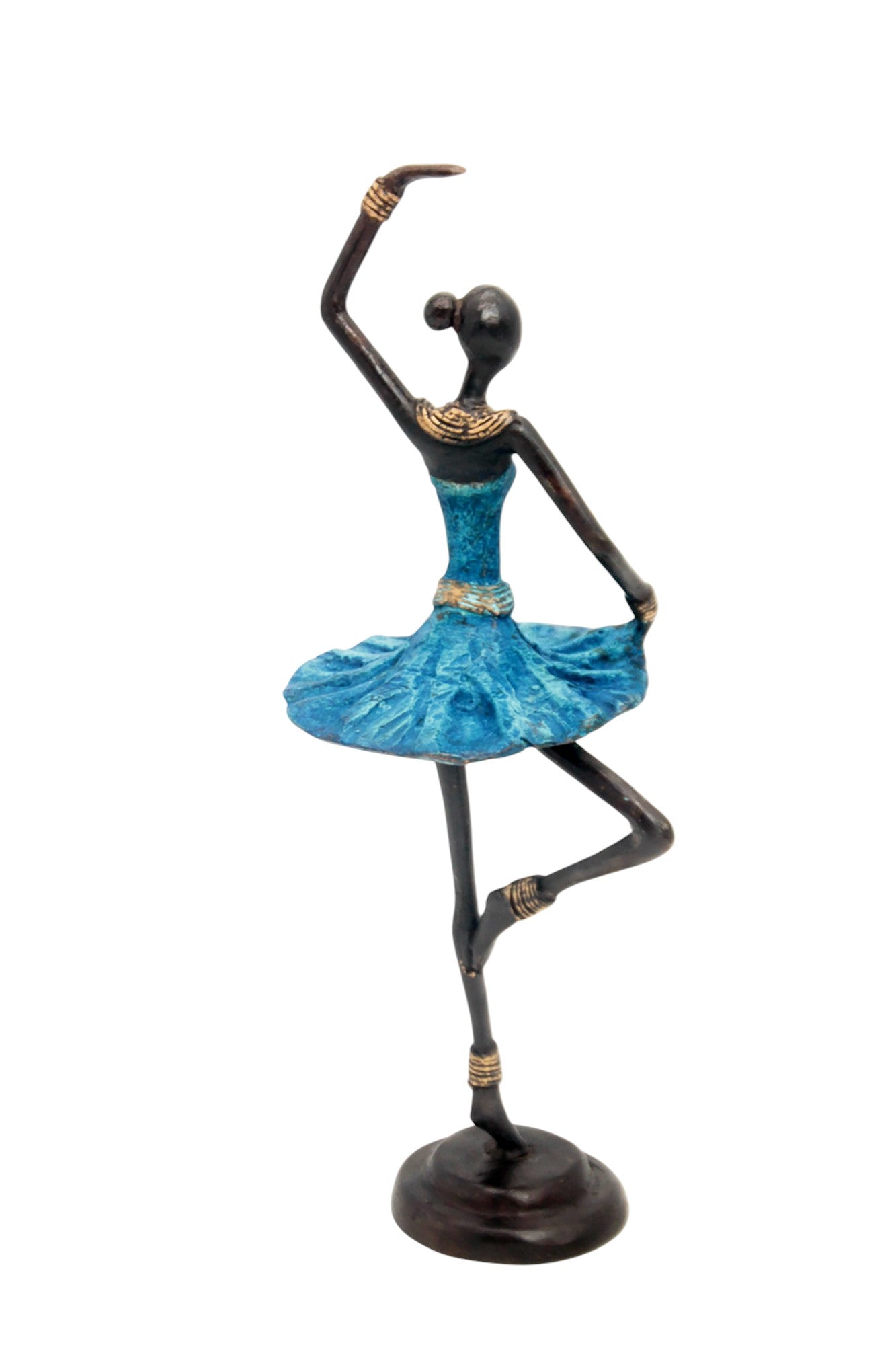 Ballerine 25 cm bleu n°3 Bronzes d'Afrique