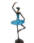 Ballerine 25 cm bleu n°3 Bronzes d'Afrique