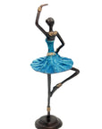 Ballerine 25 cm bleu n°3 Bronzes d'Afrique