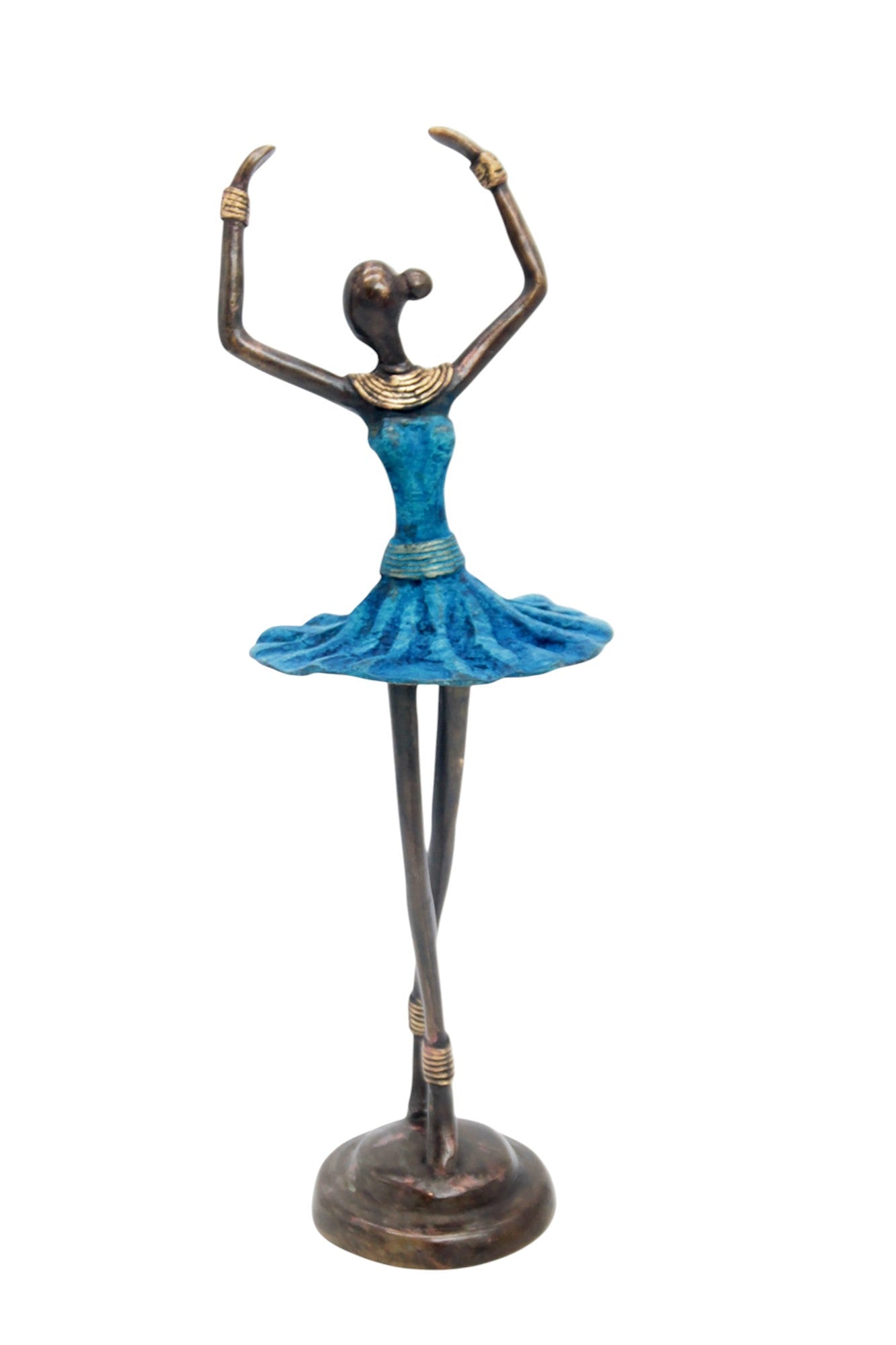 Ballerine 25 cm bleu n°5 Bronzes d'Afrique