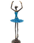 Ballerine 25 cm bleu n°5 Bronzes d'Afrique