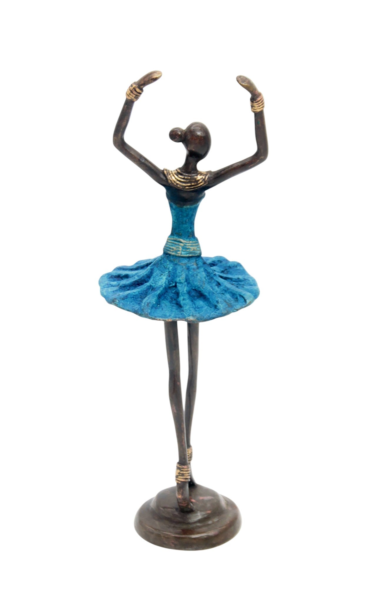 Ballerine 25 cm bleu n°5 Bronzes d'Afrique