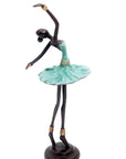 Ballerine 25 cm turquoise n°3 Bronzes d'Afrique