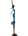 Bronze danseuse 55 cm bleu n°1 Bronzes d'Afrique