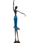 Bronze danseuse 55 cm bleu n°1 Bronzes d'Afrique