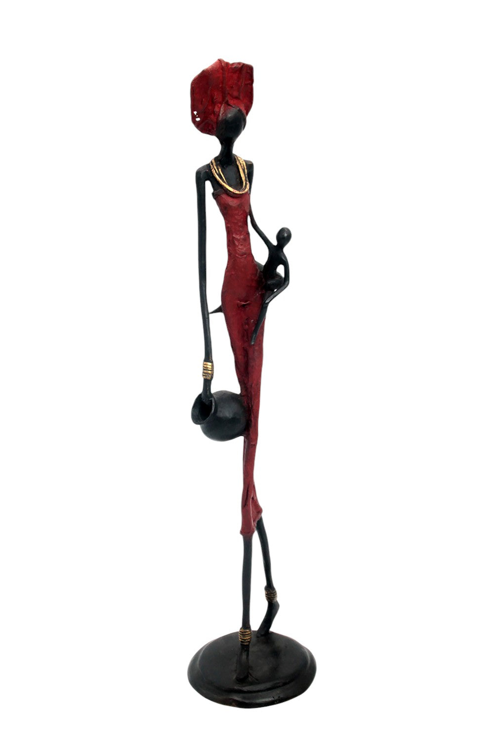 Bronze 55 cm rouge n°2 Bronzes d'Afrique