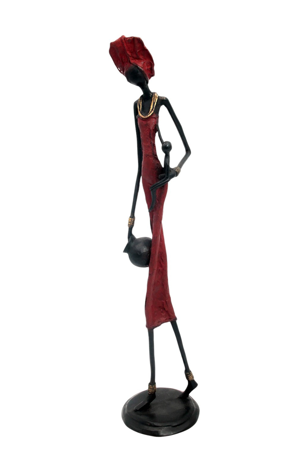 Bronze 55 cm rouge n°2 Bronzes d'Afrique