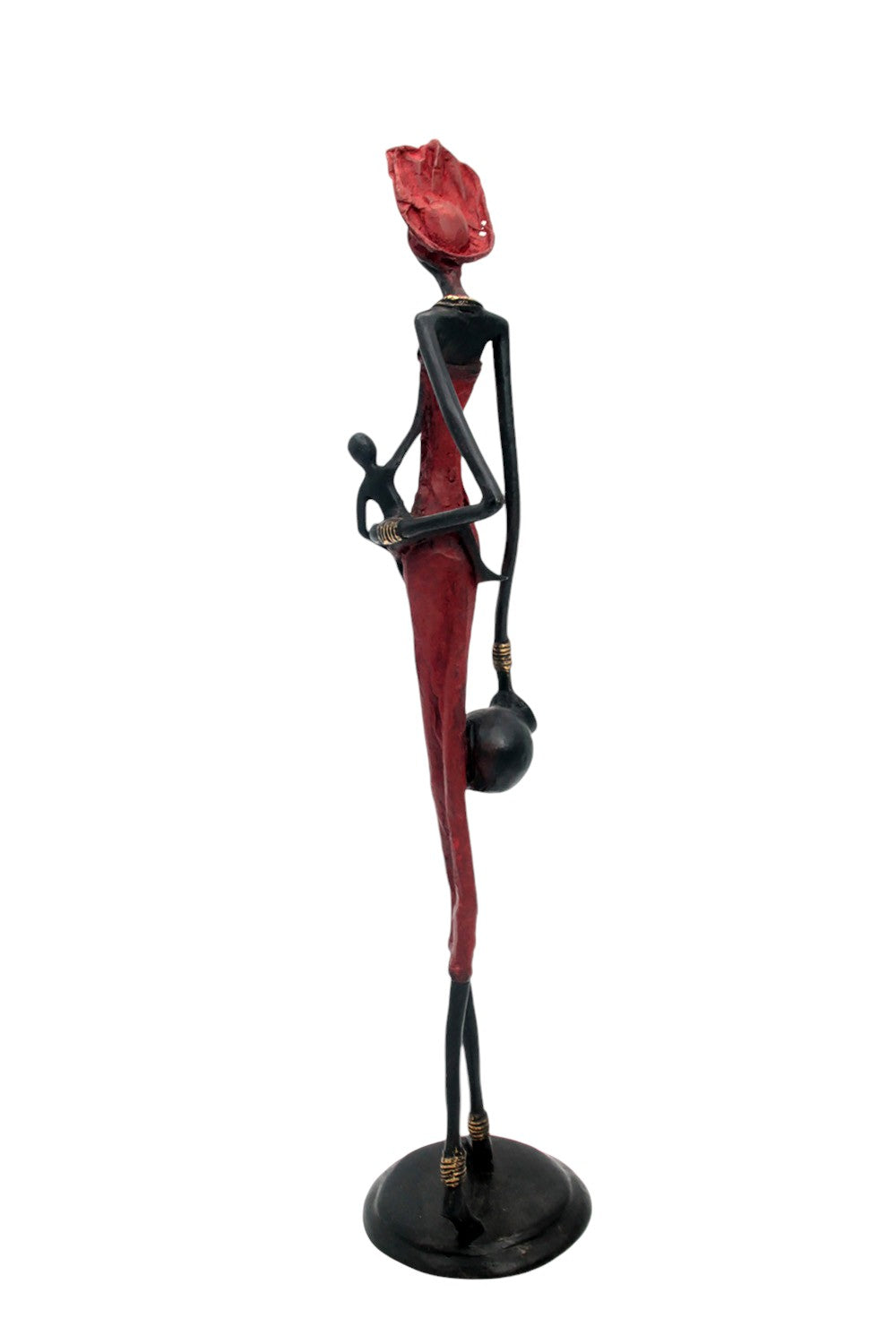 Bronze 55 cm rouge n°2 Bronzes d'Afrique