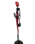 Bronze 55 cm rouge n°2 Bronzes d'Afrique
