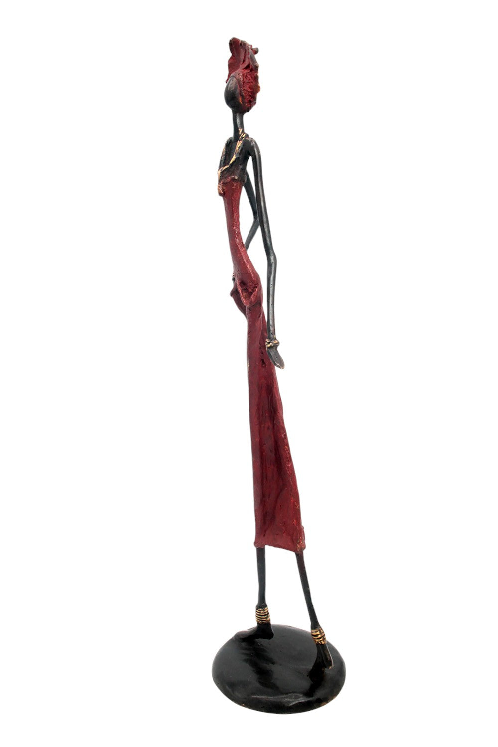 Bronze 55 cm rouge n°8 Bronzes d'Afrique