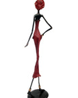 Bronze 55 cm rouge n°8 Bronzes d'Afrique