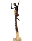 Bronze Issouf danseuse 50 cm doré n°1 Bronzes d'Afrique