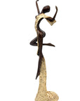Bronze Issouf danseuse 50 cm doré n°2 Bronzes d'Afrique