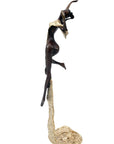 Bronze Issouf danseuse 50 cm doré n°2 Bronzes d'Afrique