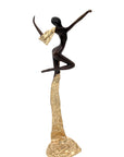 Bronze Issouf danseuse 50 cm doré n°2 Bronzes d'Afrique