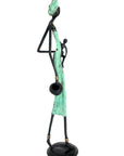 Bronze 55 cm turquoise n°1 Bronzes d'Afrique
