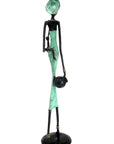 Bronze 55 cm turquoise n°1 Bronzes d'Afrique