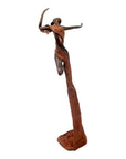 Bronze Issouf danseuse 50 cm marron n°1 Bronzes d'Afrique