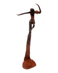Bronze Issouf danseuse 50 cm marron n°1 Bronzes d'Afrique