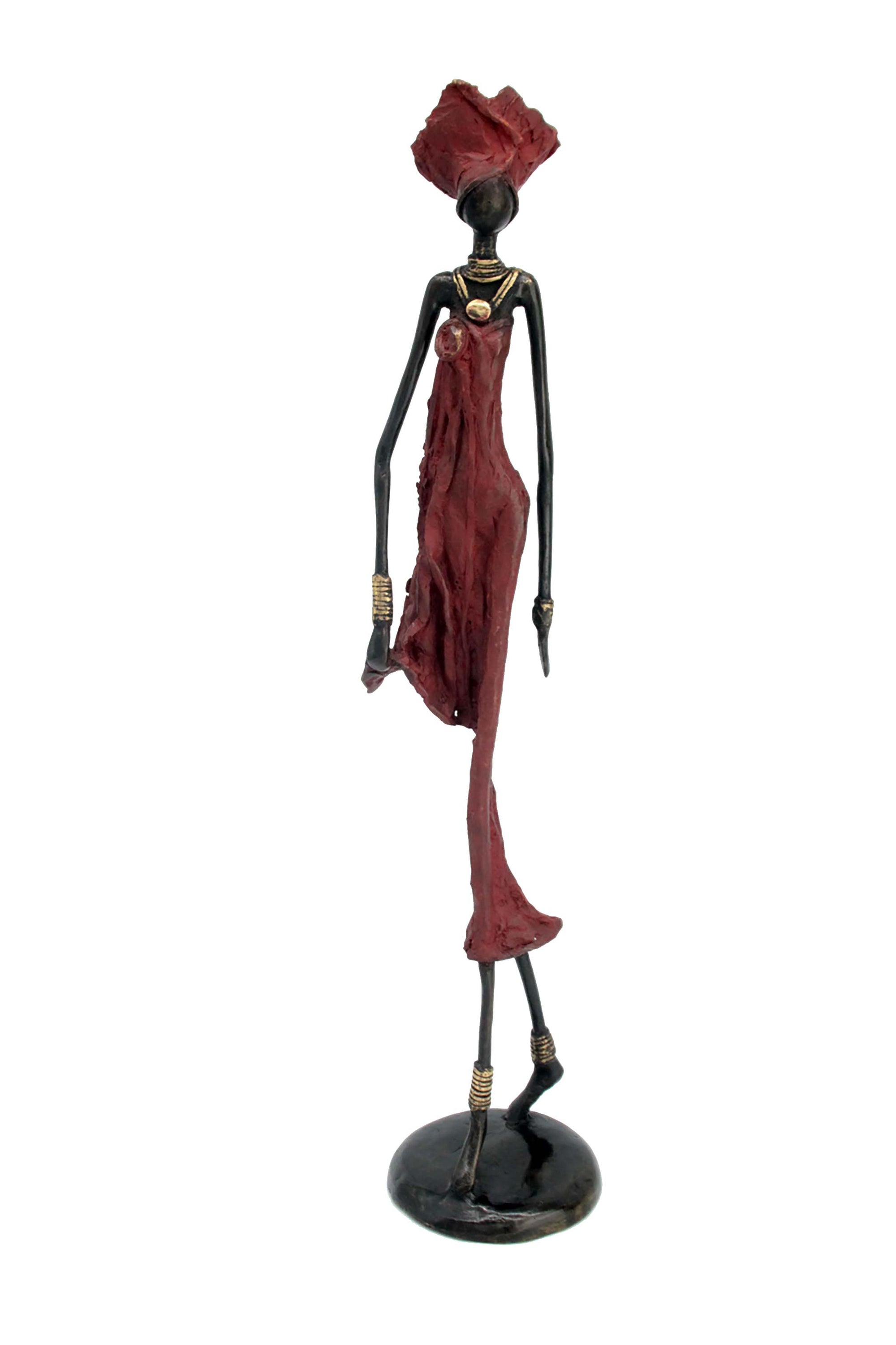 Bronze 55 cm rouge n°1 Bronzes d'Afrique