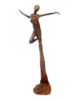 Bronze Issouf danseuse 50 cm marron n°2 Bronzes d'Afrique