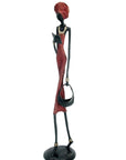 Bronze 55 cm rouge n°9 Bronzes d'Afrique