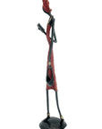 Bronze 55 cm rouge n°9 Bronzes d'Afrique