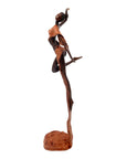 Bronze Issouf danseuse 50 cm marron n°3 Bronzes d'Afrique