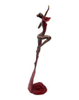 Bronze Issouf danseuse 50 cm rouge n°1 Bronzes d'Afrique