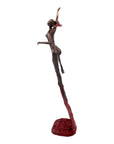 Bronze Issouf danseuse 50 cm rouge n°1 Bronzes d'Afrique