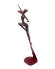 Bronze Issouf danseuse 50 cm rouge n°1 Bronzes d'Afrique