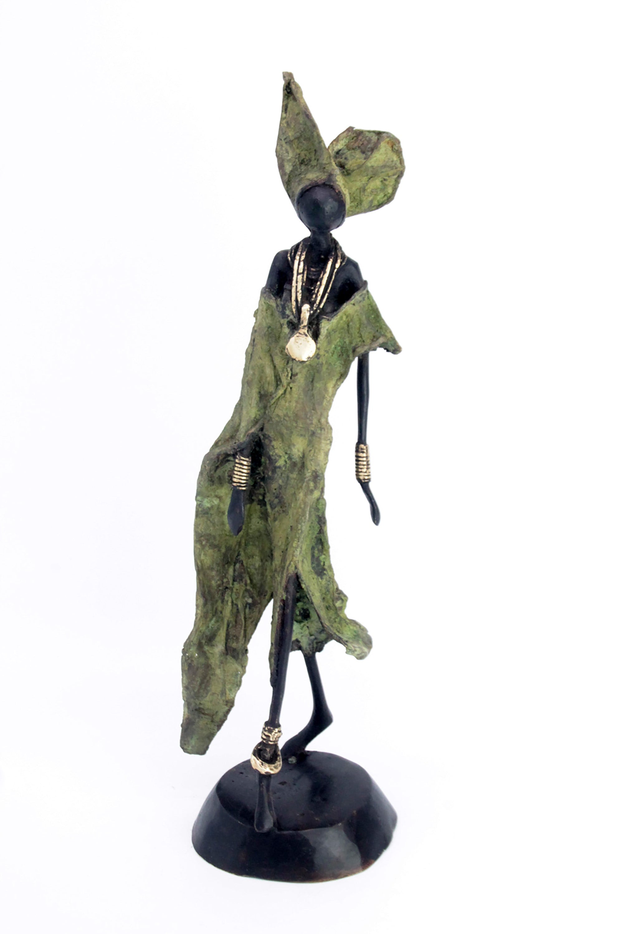 Bronze 35 cm vert n°14 Bronzes d'Afrique
