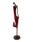 Bronze d'Abdoulaye 55cm rouge n°2 Bronzes d'Afrique
