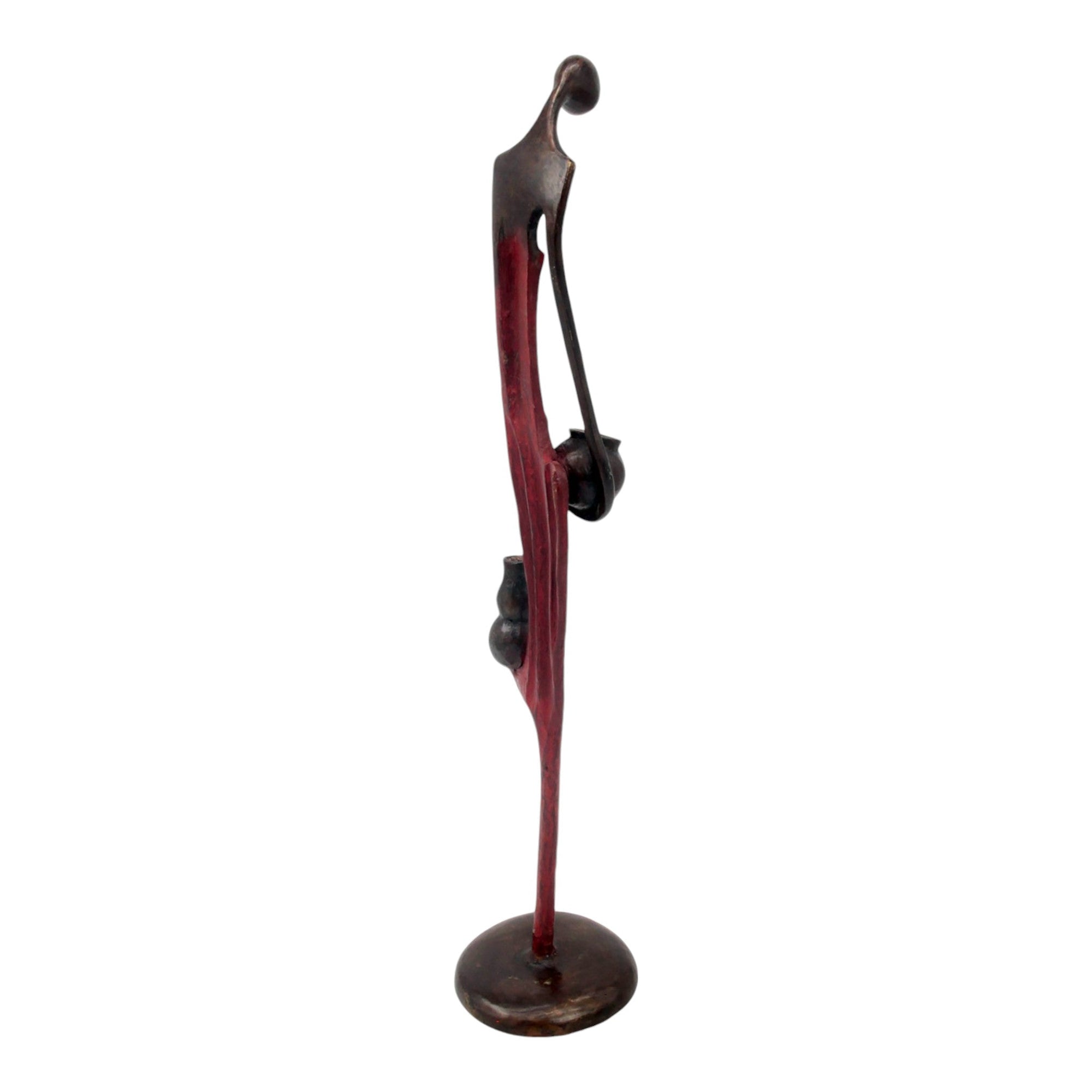 Bronze d'Abdoulaye 55cm rouge n°2 Bronzes d'Afrique