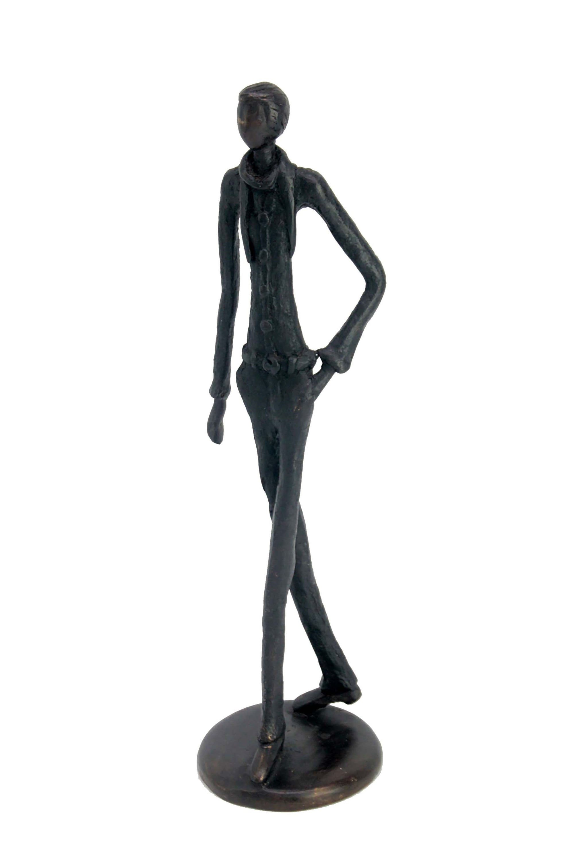 Homme 35 cm noir n°1 Bronzes d'Afrique