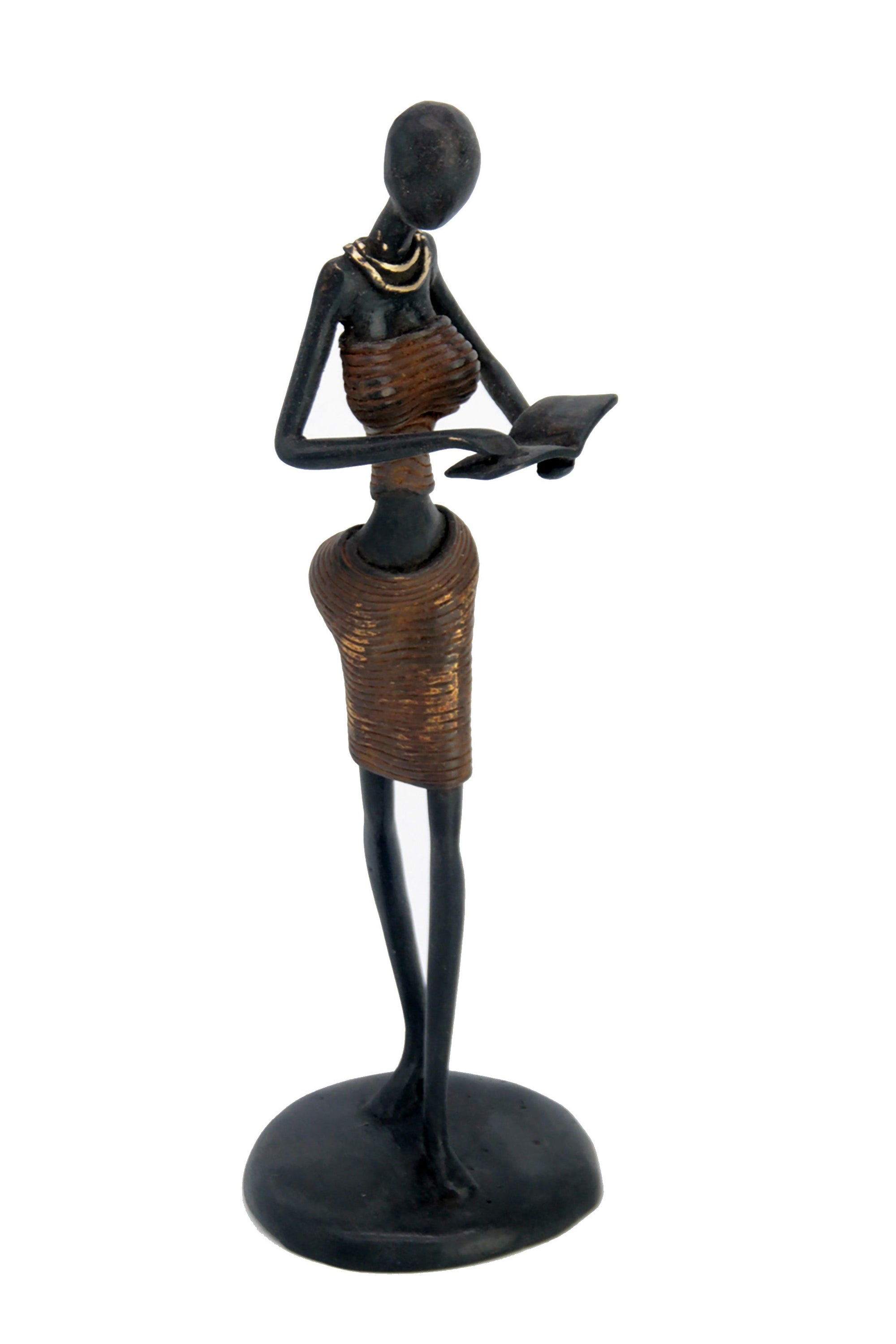 Bronze Dermé 30 cm marron n°1 Bronzes d'Afrique