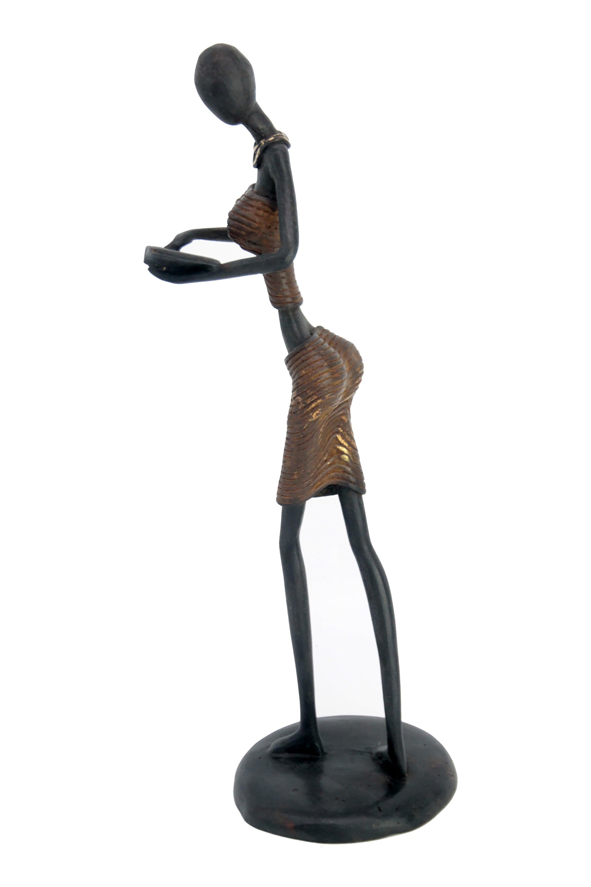 Bronze Dermé 30 cm marron n°1 Bronzes d'Afrique