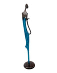 Bronze d'Abdoulaye 55cm bleu n°1 Bronzes d'Afrique
